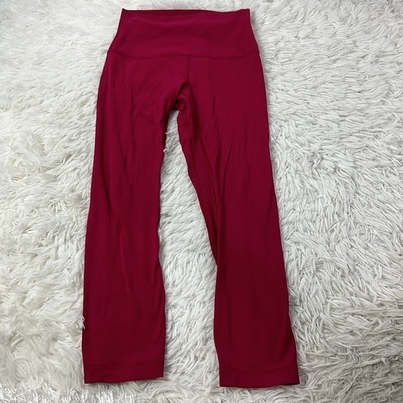 Lululemon Align Crop *21" Ruby Red - Picture 1 of 5